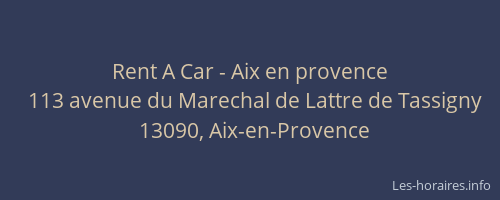 Rent A Car - Aix en provence