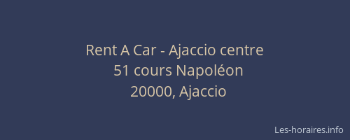 Rent A Car - Ajaccio centre