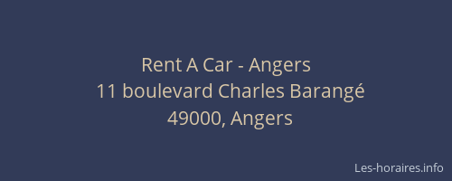 Rent A Car - Angers
