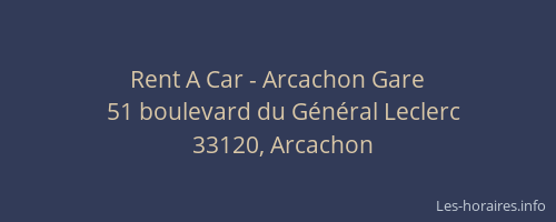 Rent A Car - Arcachon Gare