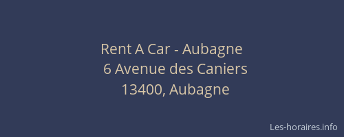 Rent A Car - Aubagne