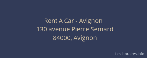Rent A Car - Avignon