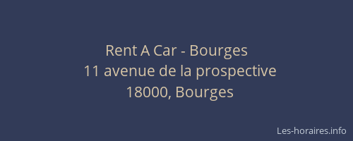 Rent A Car - Bourges