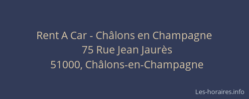 Rent A Car - Châlons en Champagne