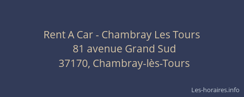 Rent A Car - Chambray Les Tours