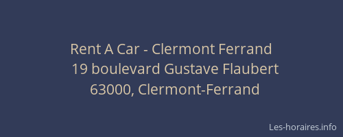 Rent A Car - Clermont Ferrand