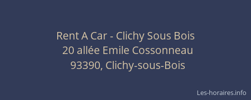 Rent A Car - Clichy Sous Bois