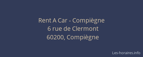 Rent A Car - Compiègne
