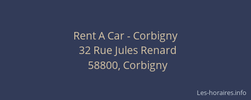 Rent A Car - Corbigny