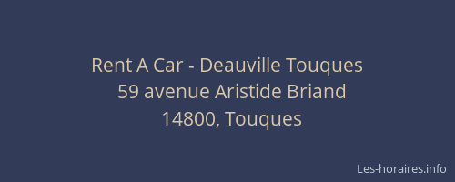 Rent A Car - Deauville Touques