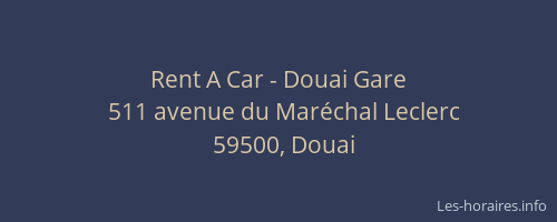 Rent A Car - Douai Gare