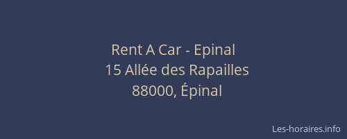 Rent A Car - Epinal