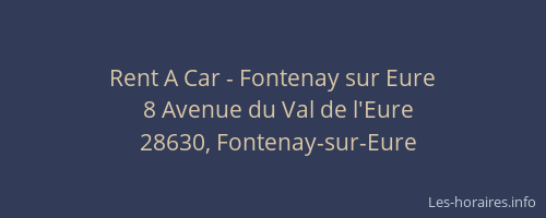 Rent A Car - Fontenay sur Eure