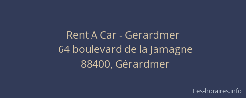 Rent A Car - Gerardmer