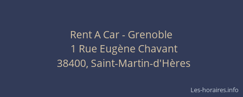 Rent A Car - Grenoble