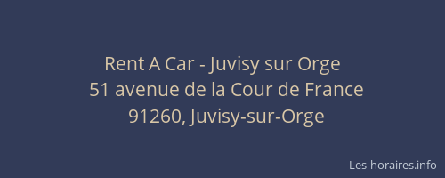 Rent A Car - Juvisy sur Orge