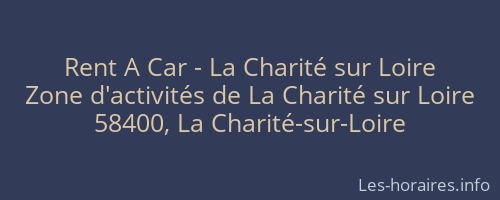 Rent A Car - La Charité sur Loire