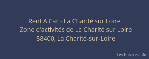 Rent A Car - La Charité sur Loire