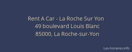 Rent A Car - La Roche Sur Yon