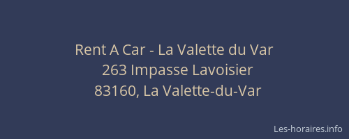 Rent A Car - La Valette du Var
