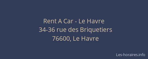 Rent A Car - Le Havre