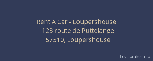 Rent A Car - Loupershouse