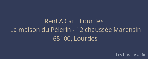 Rent A Car - Lourdes