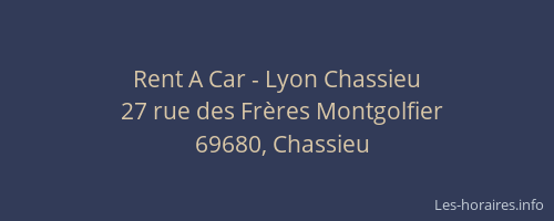 Rent A Car - Lyon Chassieu