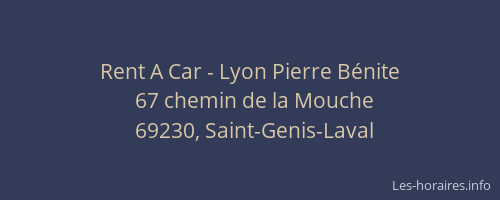 Rent A Car - Lyon Pierre Bénite