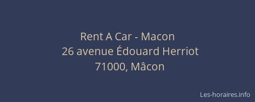 Rent A Car - Macon