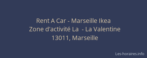 Rent A Car - Marseille Ikea
