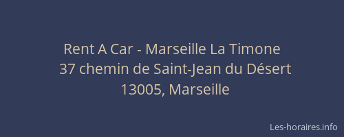 Rent A Car - Marseille La Timone