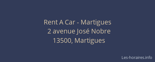 Rent A Car - Martigues