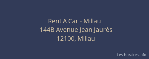 Rent A Car - Millau
