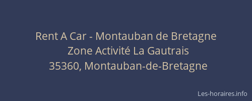 Rent A Car - Montauban de Bretagne