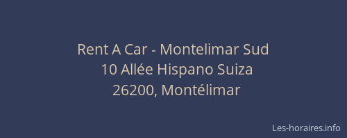 Rent A Car - Montelimar Sud
