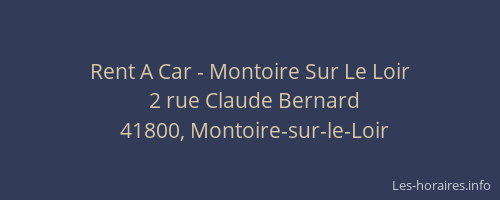 Rent A Car - Montoire Sur Le Loir