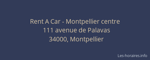 Rent A Car - Montpellier centre