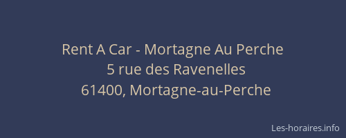 Rent A Car - Mortagne Au Perche