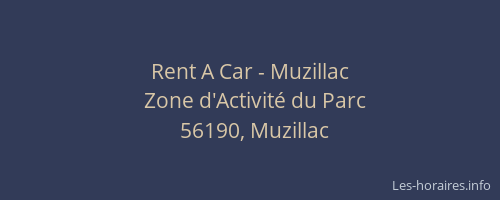 Rent A Car - Muzillac