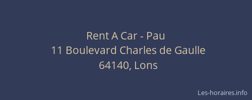 Rent A Car - Pau