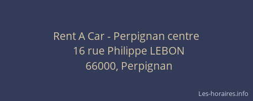 Rent A Car - Perpignan centre