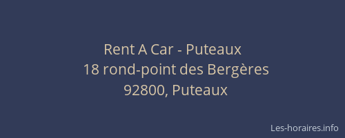 Rent A Car - Puteaux
