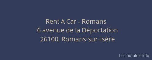 Rent A Car - Romans