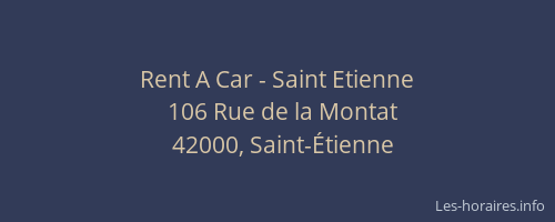 Rent A Car - Saint Etienne