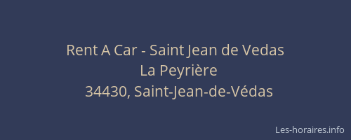 Rent A Car - Saint Jean de Vedas