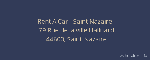 Rent A Car - Saint Nazaire
