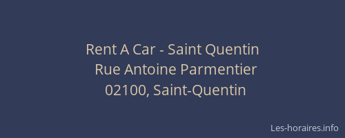 Rent A Car - Saint Quentin