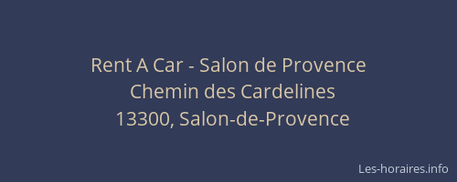 Rent A Car - Salon de Provence
