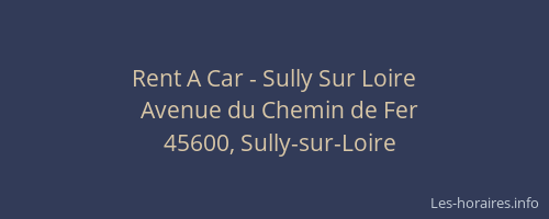 Rent A Car - Sully Sur Loire